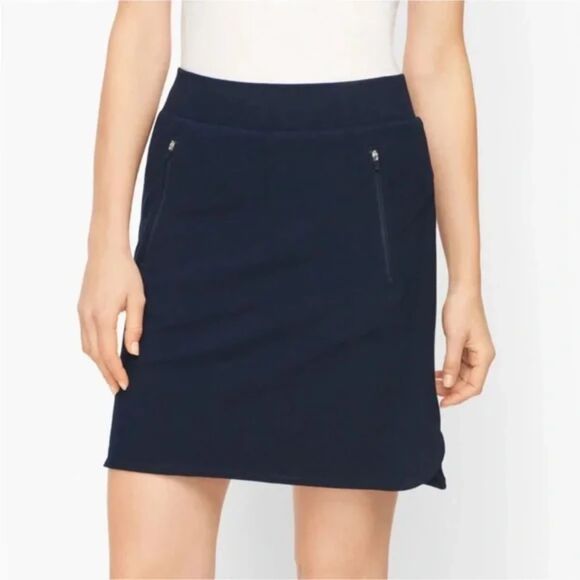 Talbots Skort Women's Medium Petite Navy Blue Tennis Pickleball Walk Golf NWT - Picture 1 of 9